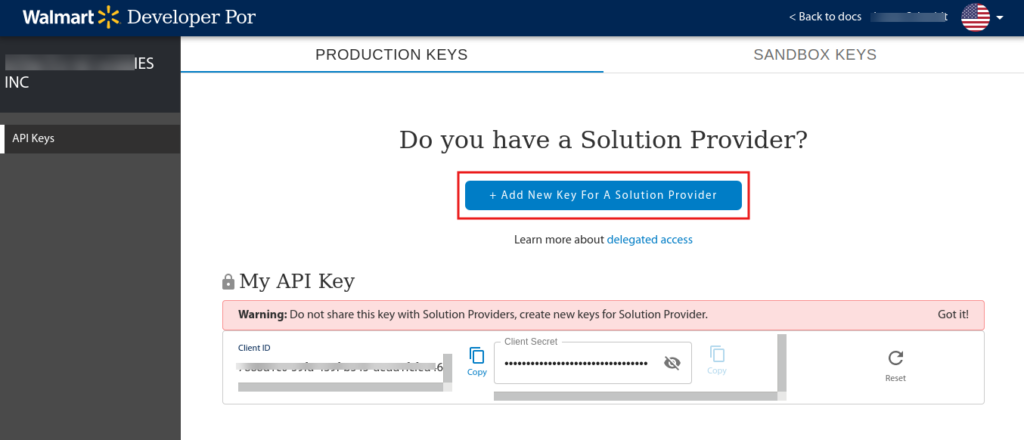 How to get API keys from Walmart Marketplace? - CedCommerce