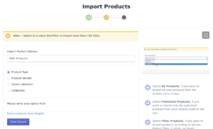 Import products- image