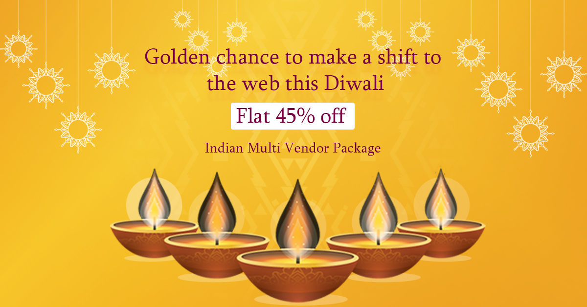 Mighty offers on Indian Multivendor Marketplace Package this Diwali