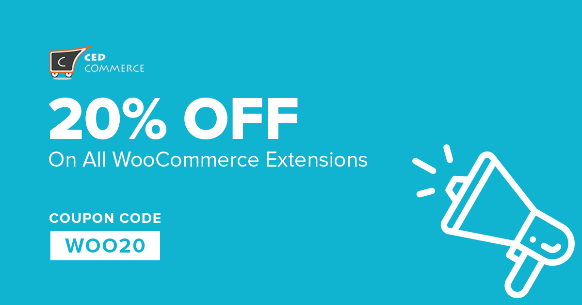 Grab the Offer: 20% flat Discount on All WooCommerce extensions