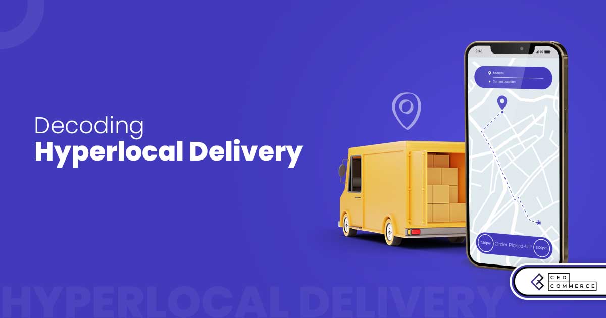 What is a hyperlocal delivery model and how does it work?