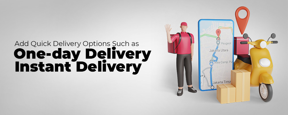 Hyperlocal Marketplace - delivery options