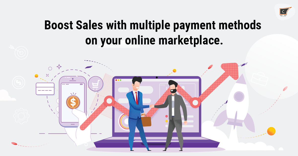 Boost sales with multiple eCommerce payment methods on your online marketplace