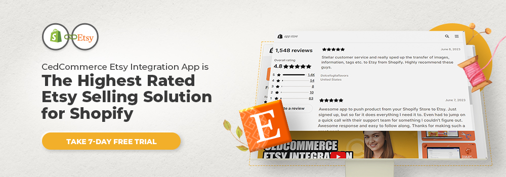 Ced Etsy Integration App - 7 days free trail