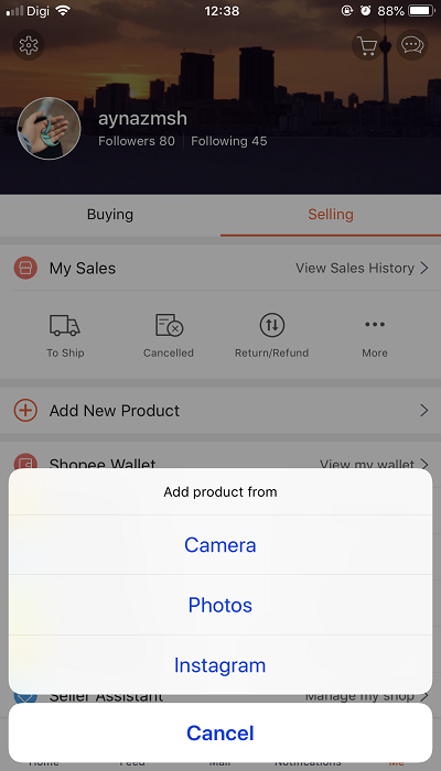 how to sell on Shopee
