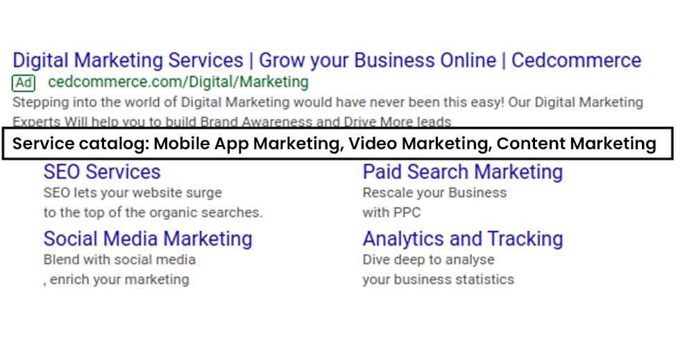 structured snippets