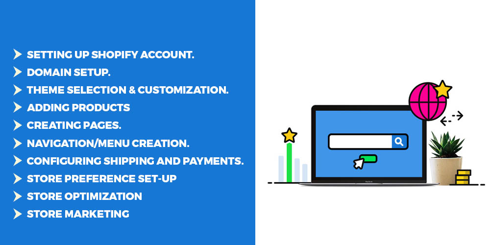 how to set up Shopify store