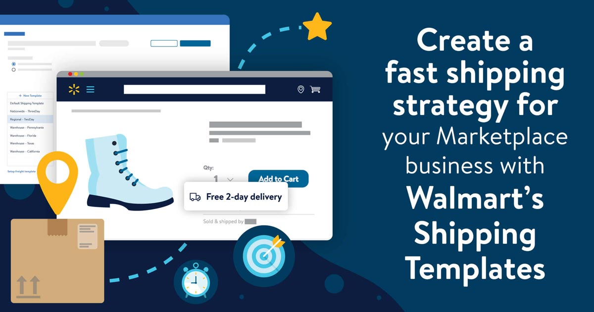 Create a fast shipping strategy for your Marketplace business with Walmart’s Shipping Templates