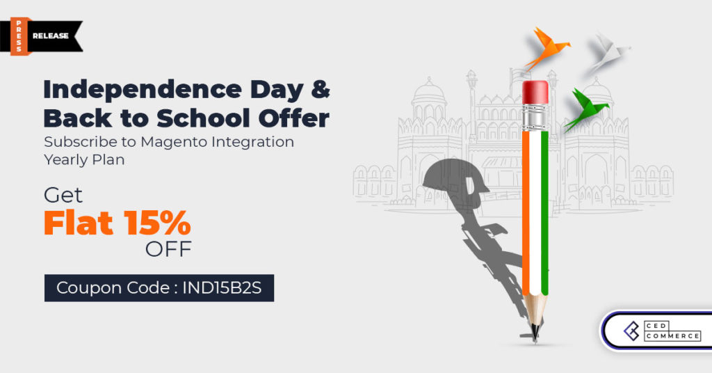 CedCommerce Announced Best Back 2 School and Independence Day Offer | Big Surprise for Magento Sellers