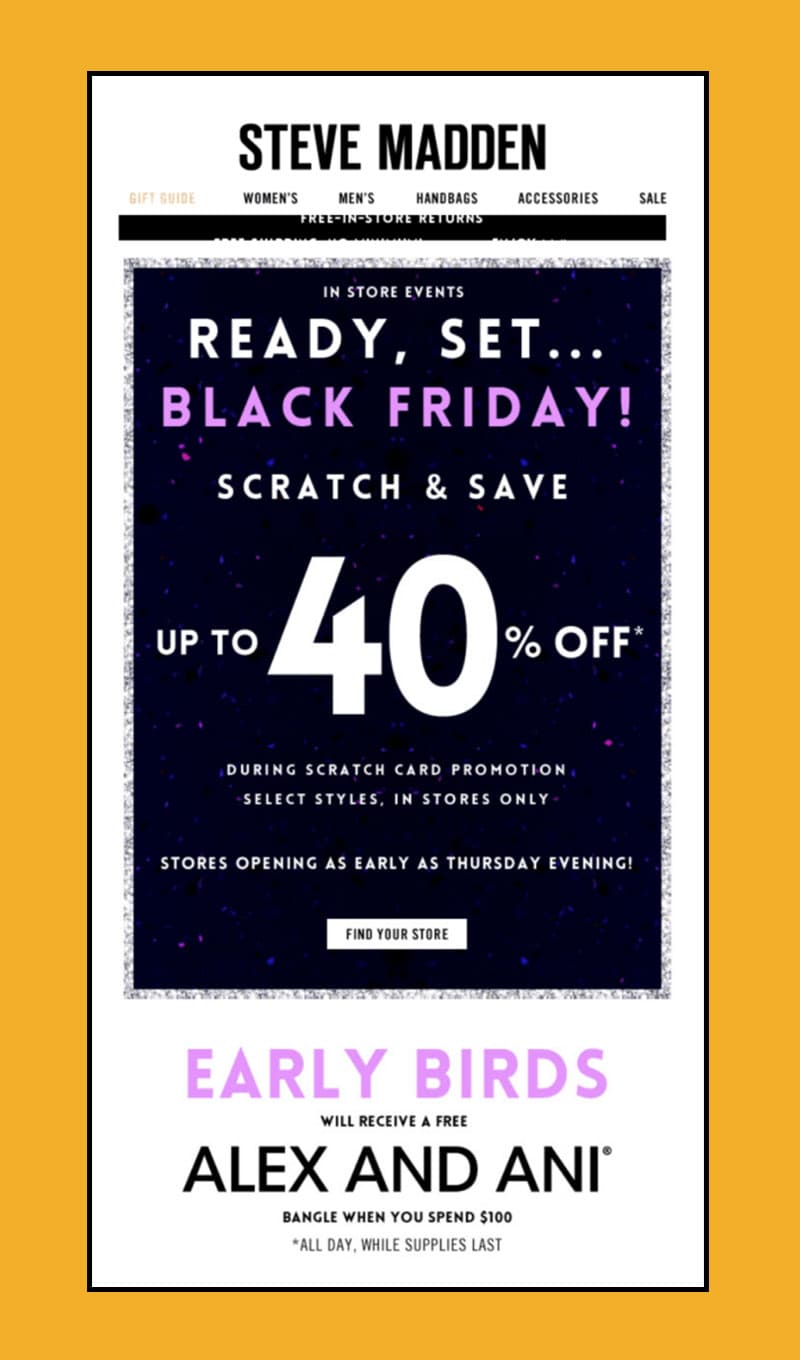 Steve madden black friday on sale deals