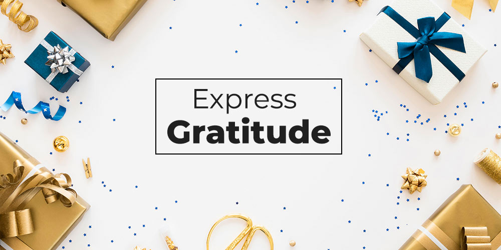 Express gratitude on Thanksgiving