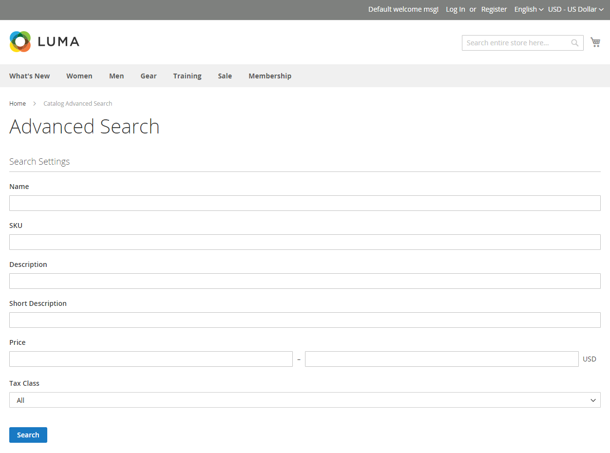 Adobe commerce cloud: Advanced search in Magento 2 Commerce edition