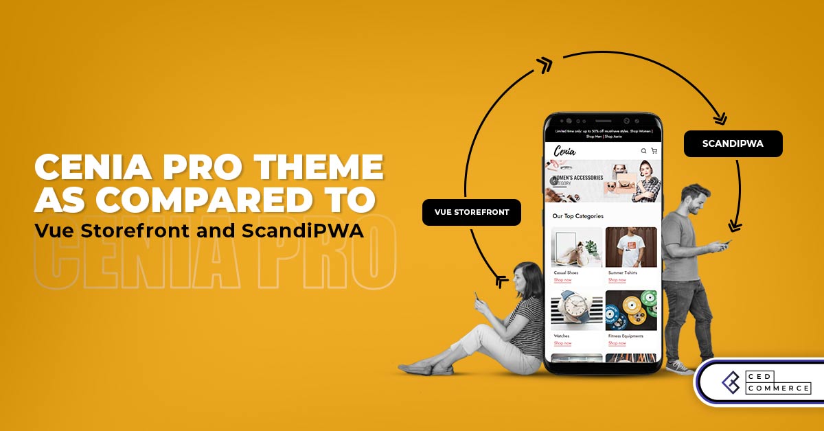 Cenia Pro Theme in comparison with Vue Storefront and ScandiPWA