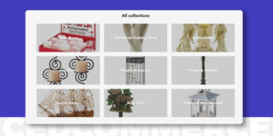 The image shows the product categories for Phivin! The categories are divided according to festive seasons, items, other home decor items, and more.