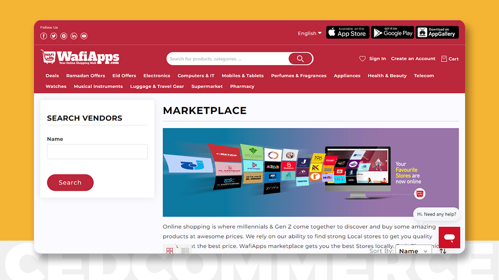 WafiApps marketplace