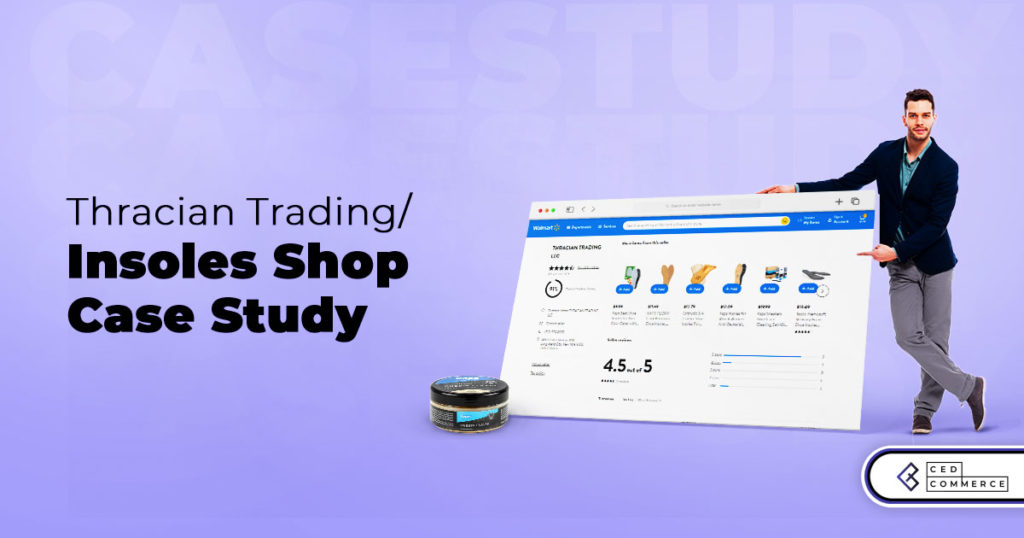 How was selling on Walmart simplified for Thracian Trading/Insoles Shop?