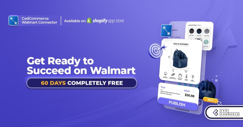 Expand your sales with CedCommerce Walmart Connector- 60 Days free