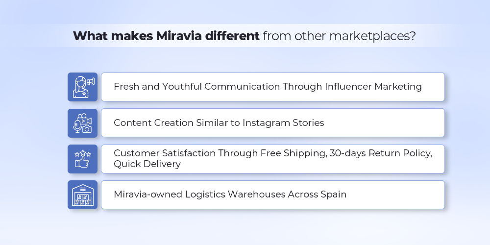 how is miravia marketplace different from other platforms for sellers
